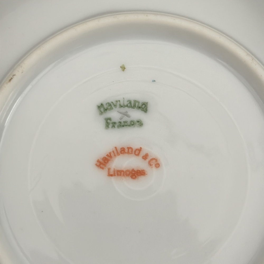 Haviland & Co. Limoges France Schleiger 663 Demitasse Cup & Saucer Set - Picture 8 of 14